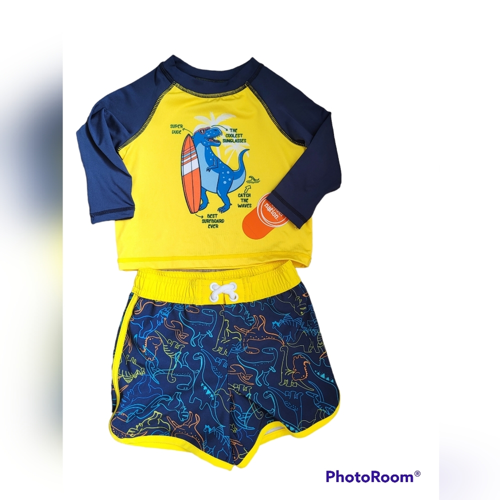 Swim shirt and Swim trunks 6-9M